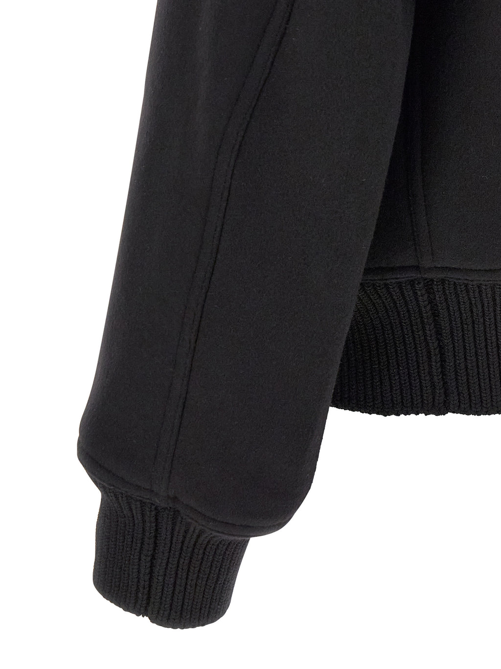 Rick Owens Black Virgin Wool Bomber
