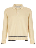Golden Goose White Cotton Polo Shirt