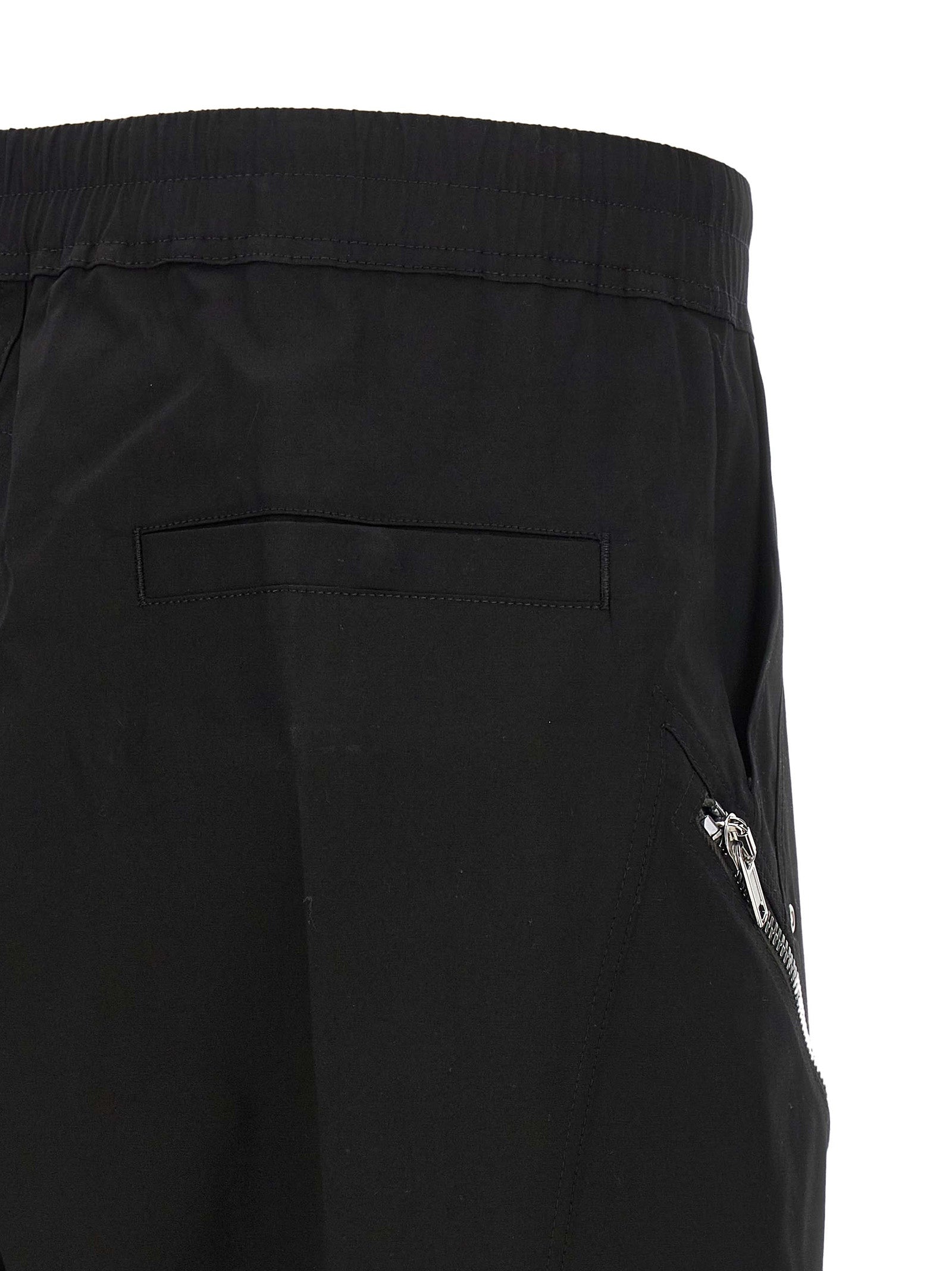 Rick Owens Black Cotton Bermuda Shorts