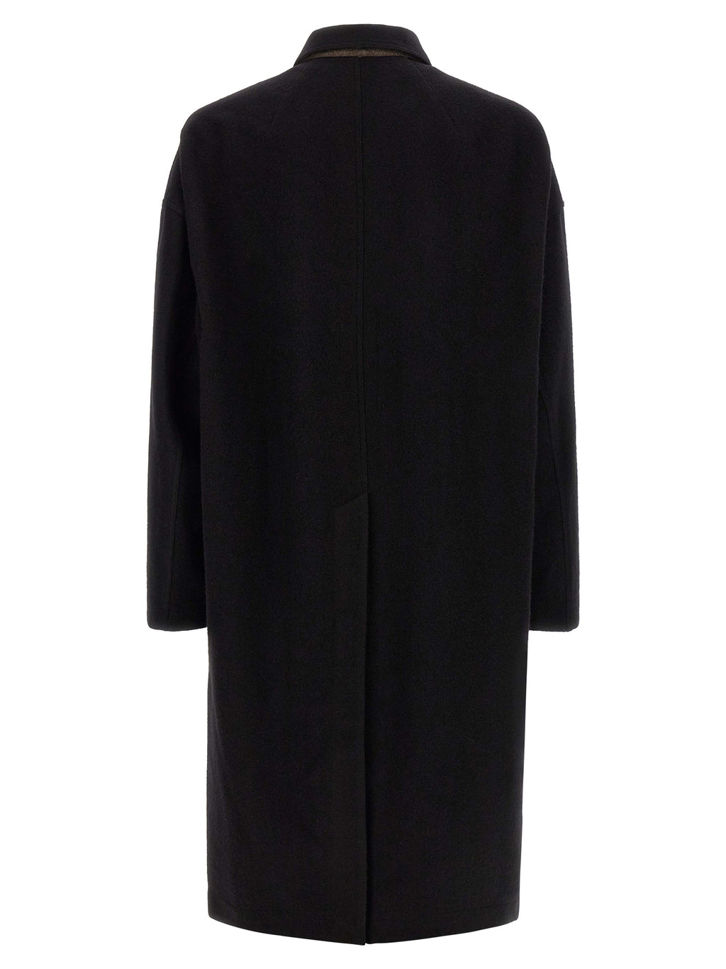 Rick Owens Black Virgin Wool Coat