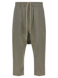 Rick Owens Gray Cotton Cropped Pants