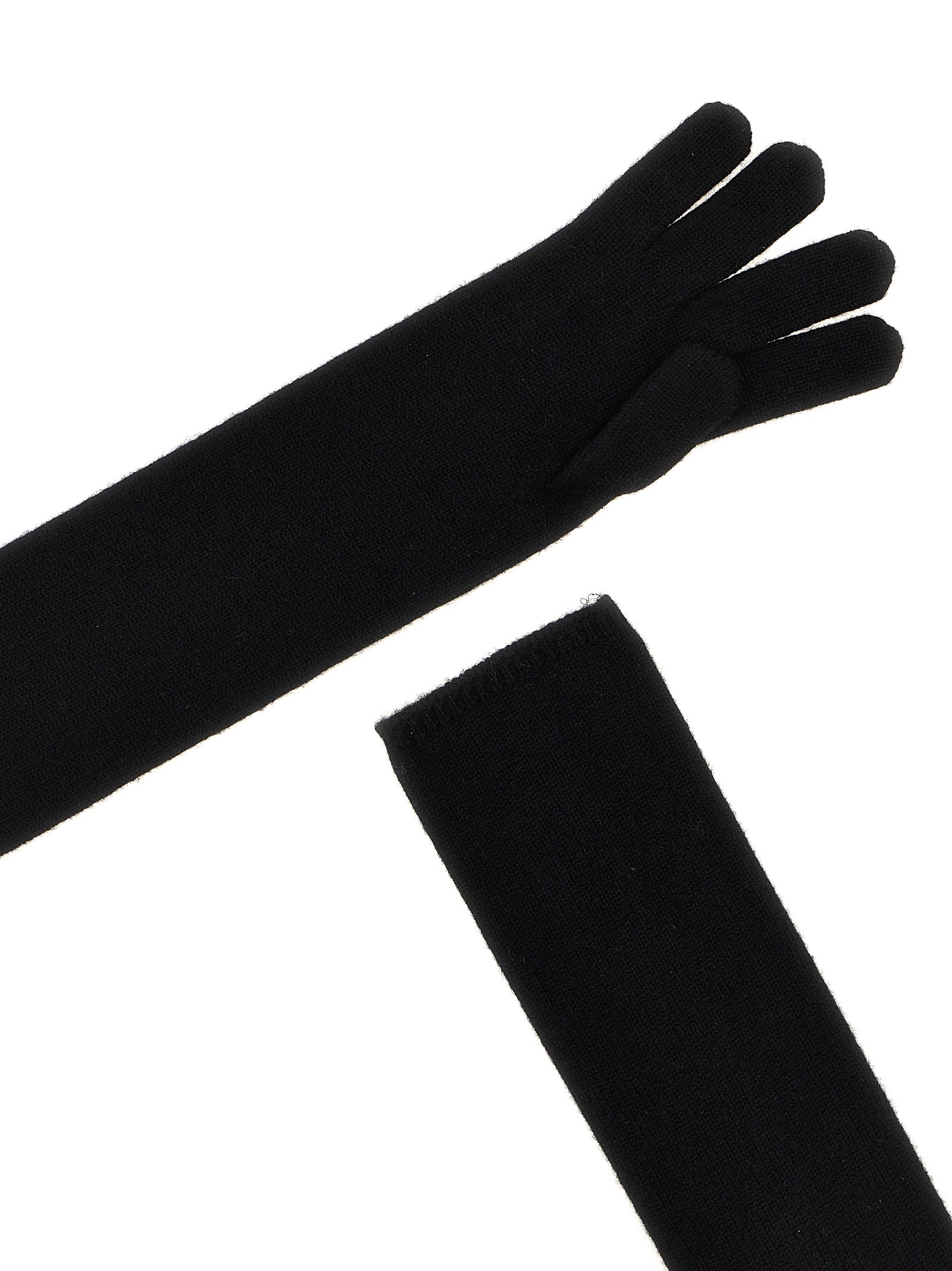 Max Mara Black Cashmere Gloves