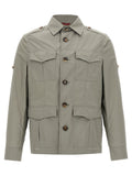 Brunello Cucinelli Bicolor Cotton Shell Jacket