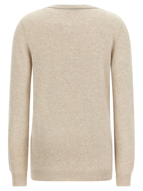 Brunello Cucinelli Beige Cashmere Cardigan
