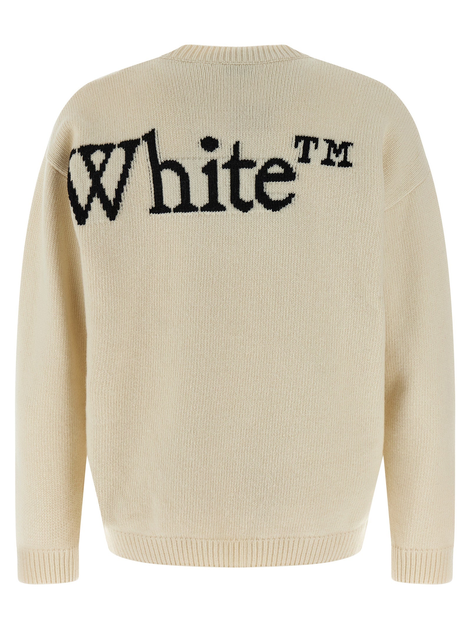 Off-White Bicolor Wool Cardigan