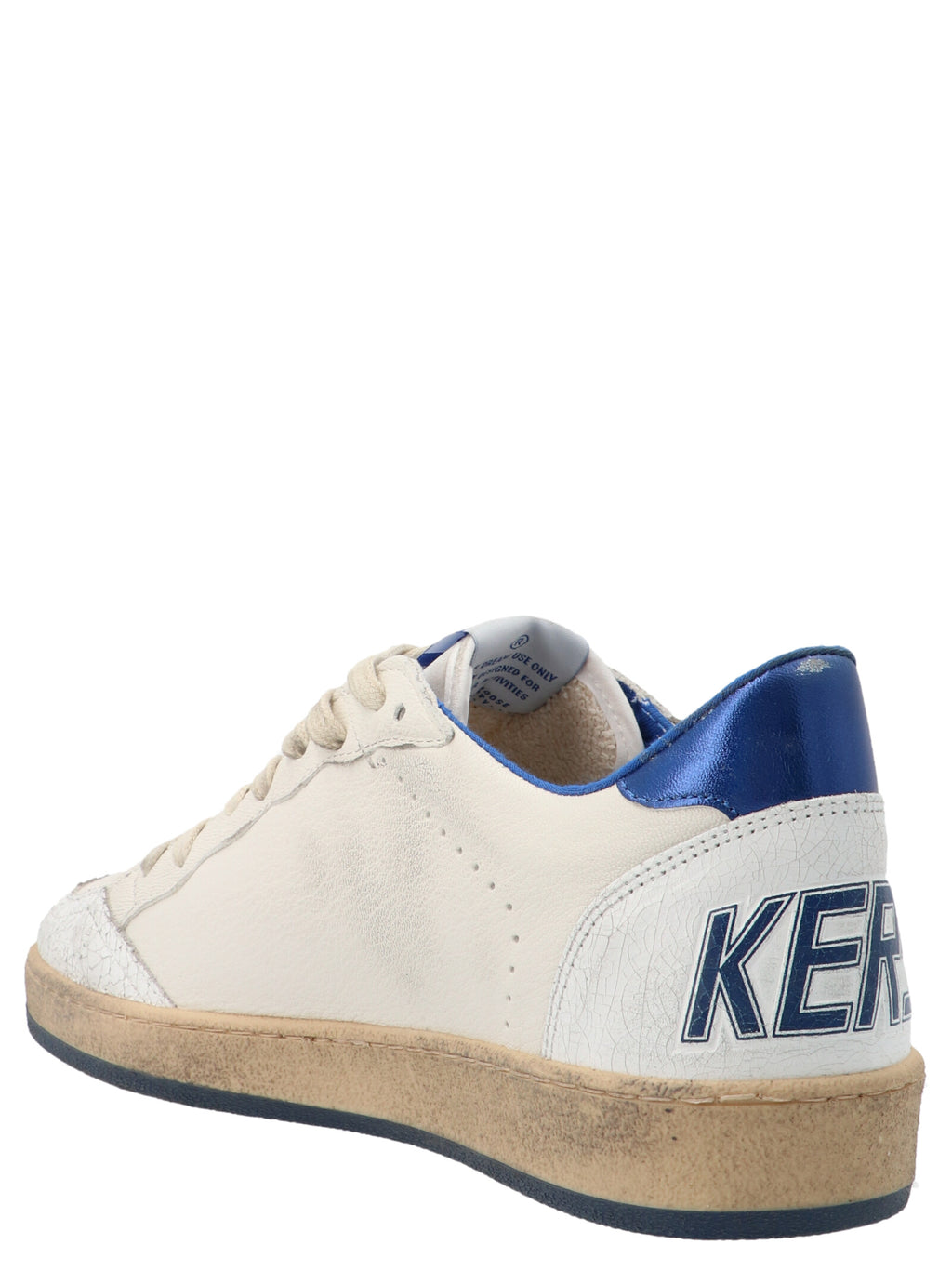 Golden Goose Blue Leather Low Top Sneakers