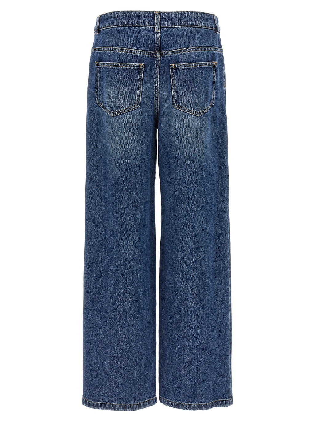 Moschino Blue Cotton Relaxed Fit Jeans