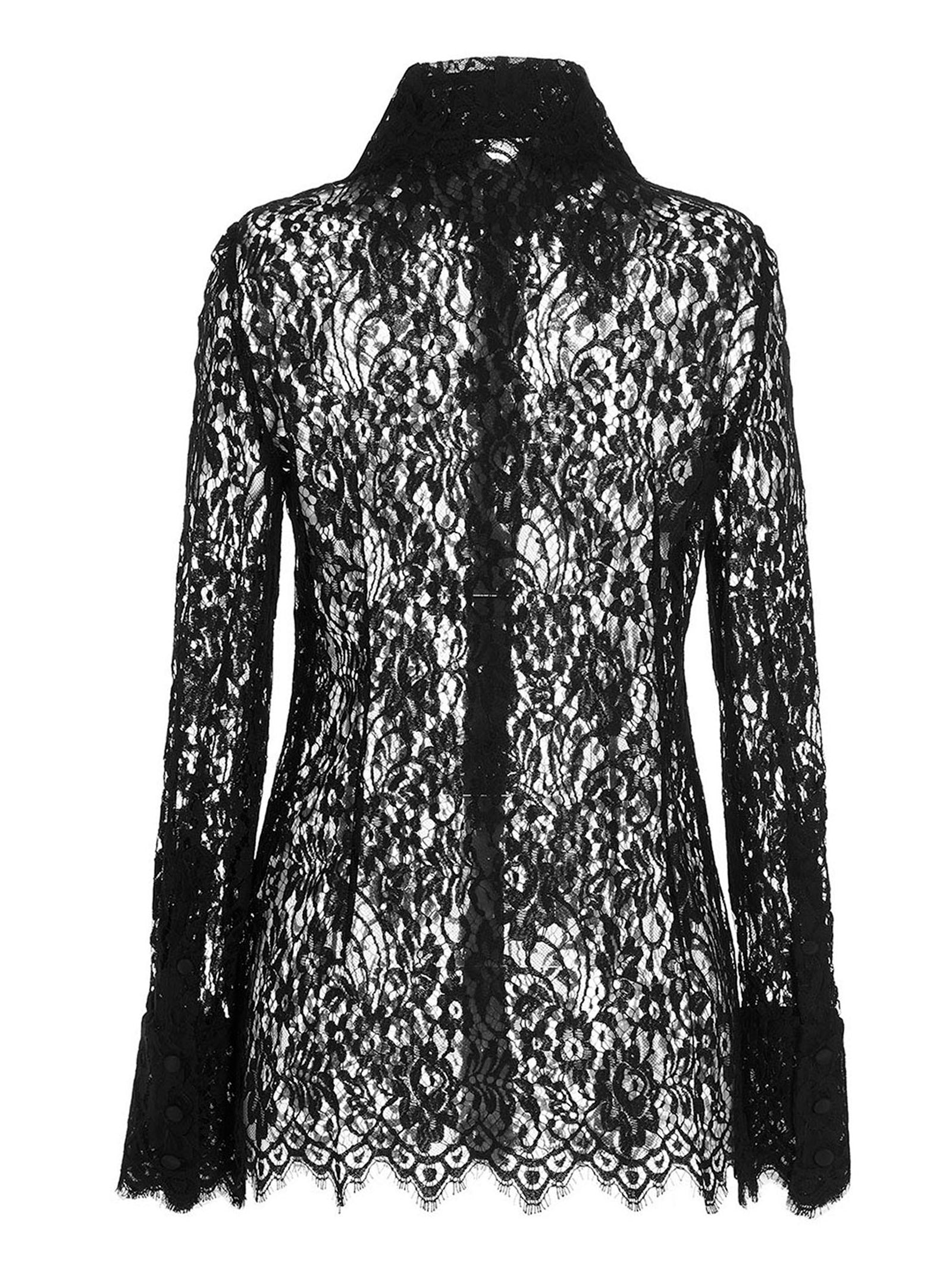 Dolce & Gabbana Black Polyamide Blouse