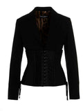 Dolce & Gabbana Black Virgin Wool Blazer