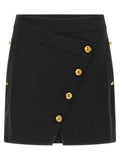 Elisabetta Franchi Black Cotton Long Skirt