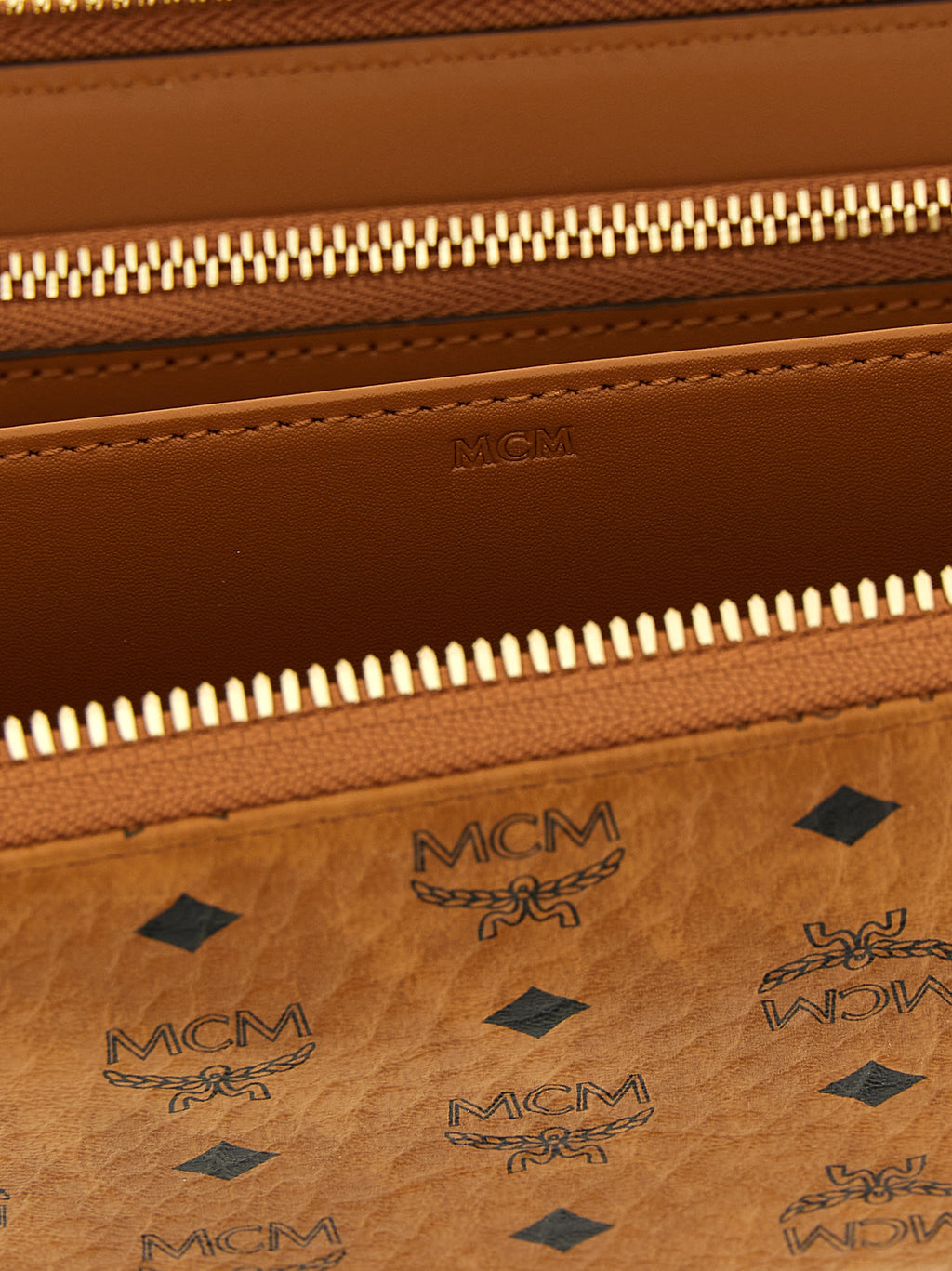 MCM Brown Polyethylene Wallet