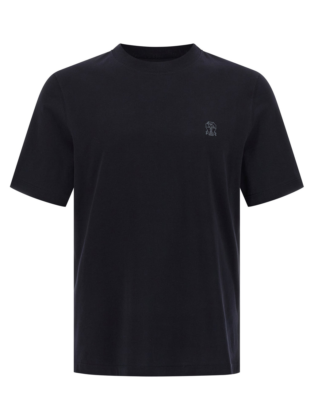 Brunello Cucinelli Blue Cotton T-Shirt
