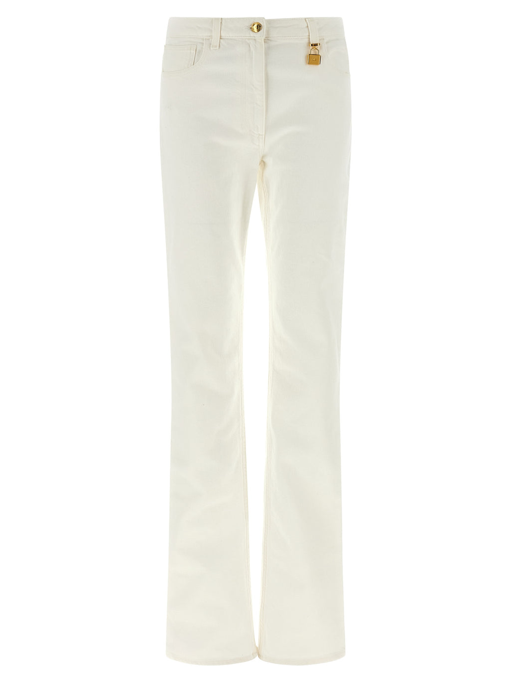 Elisabetta Franchi White Cotton Jeans Denim