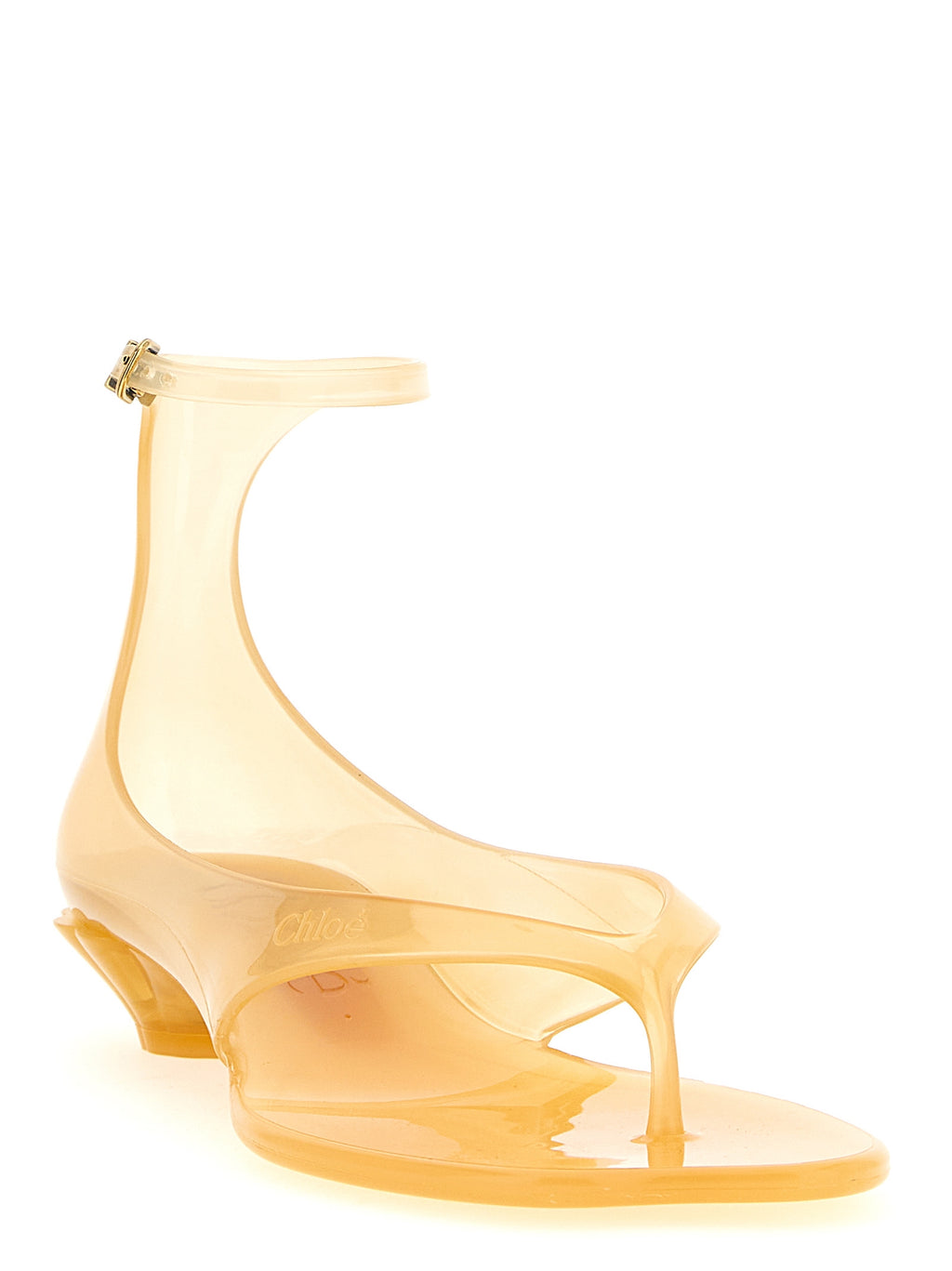 Chloé Bicolor Polyurethane Mid Heel Pumps