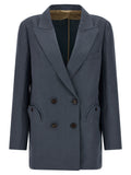 Blazé Milano Blue Linen Blazer