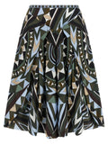 Emilio Pucci Multicolor Silk Midi Skirt