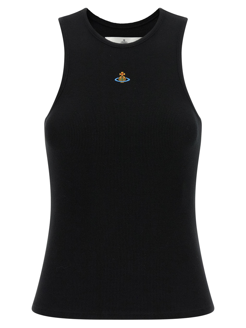 Vivienne Westwood Black Cotton Sleeveles T-Shirt