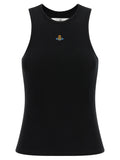 Vivienne Westwood Black Cotton Sleeveles T-Shirt
