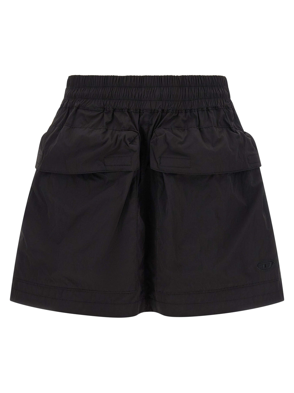 Diesel Black Polyamide Long Skirt