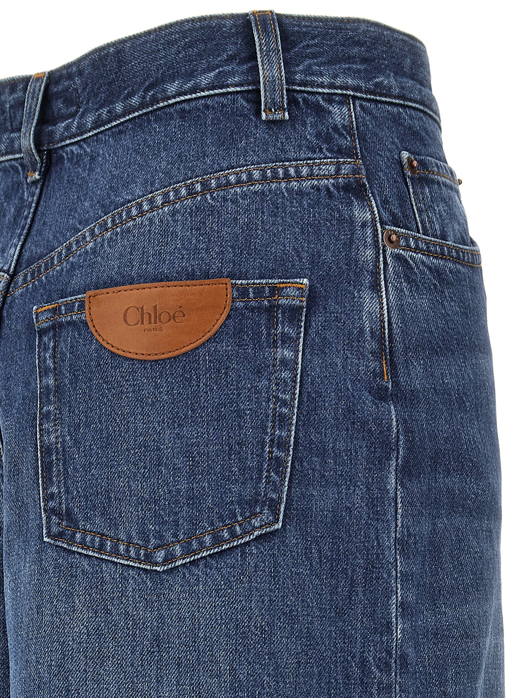 Chloé Blue Cotton Jeans Denim