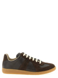 Maison Margiela Brown Calfskin Athletic Sneakers