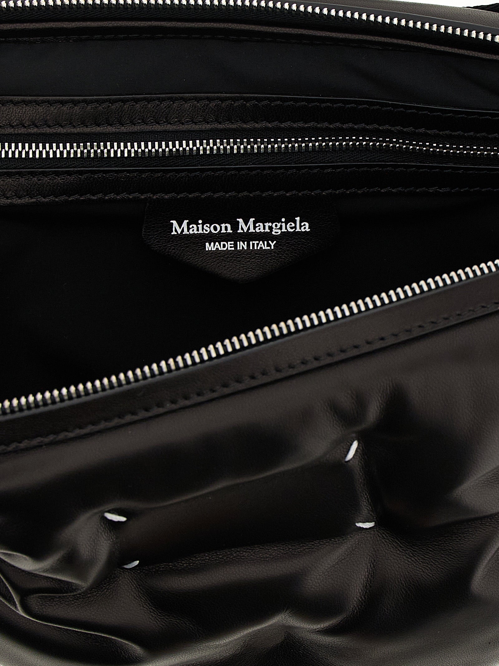 Maison Margiela Black Lambskin Crossbody Bag