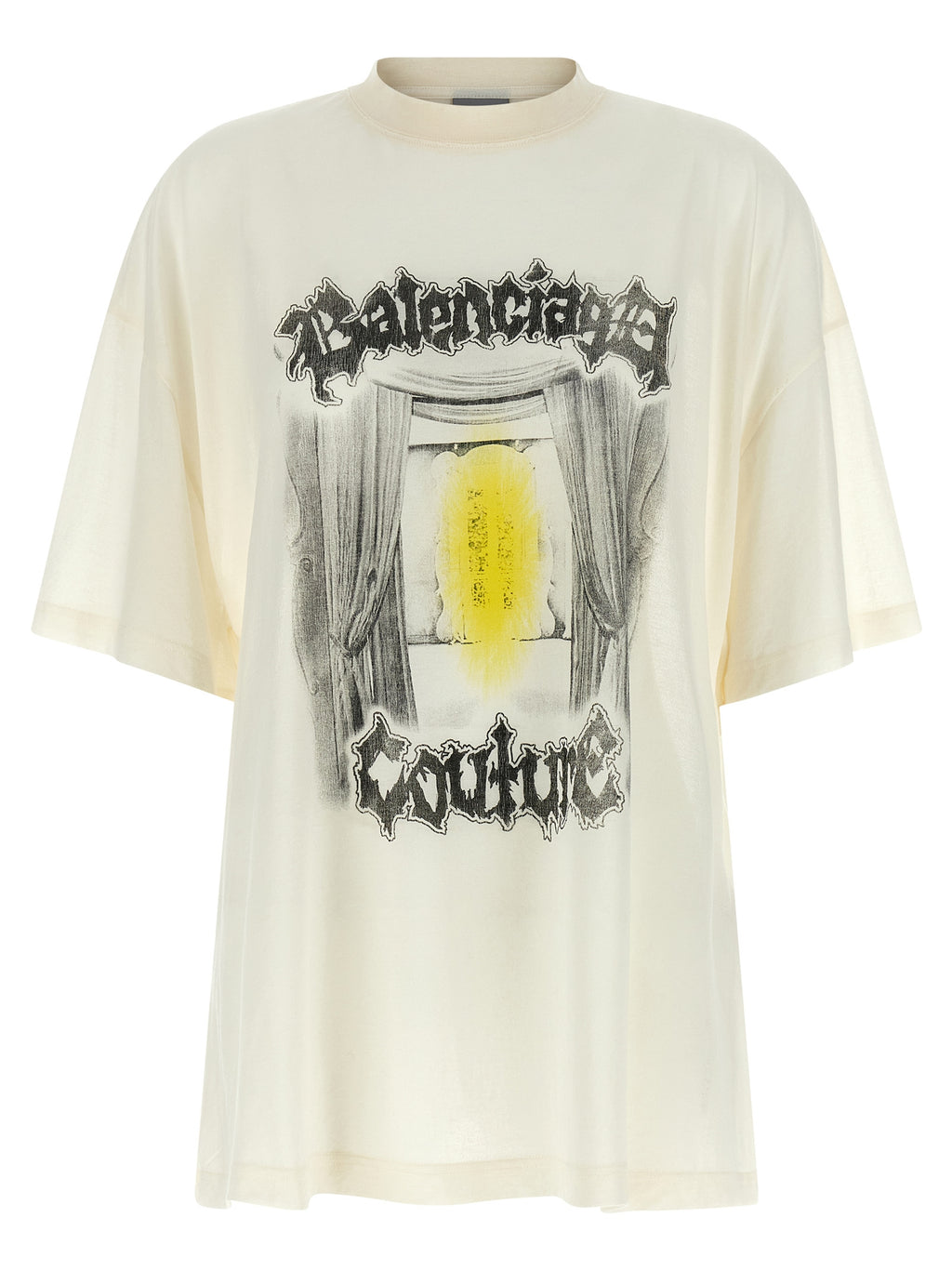 Balenciaga White Cotton T-Shirt