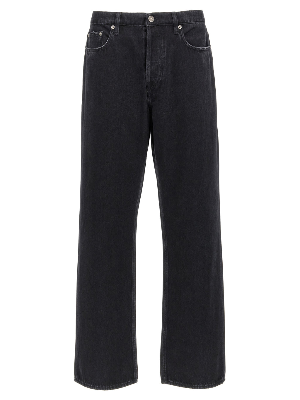 Golden Goose Black Cotton Straight-Leg Jeans