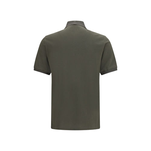 Brunello Cucinelli Bicolor-Poloshirt aus Baumwolle
