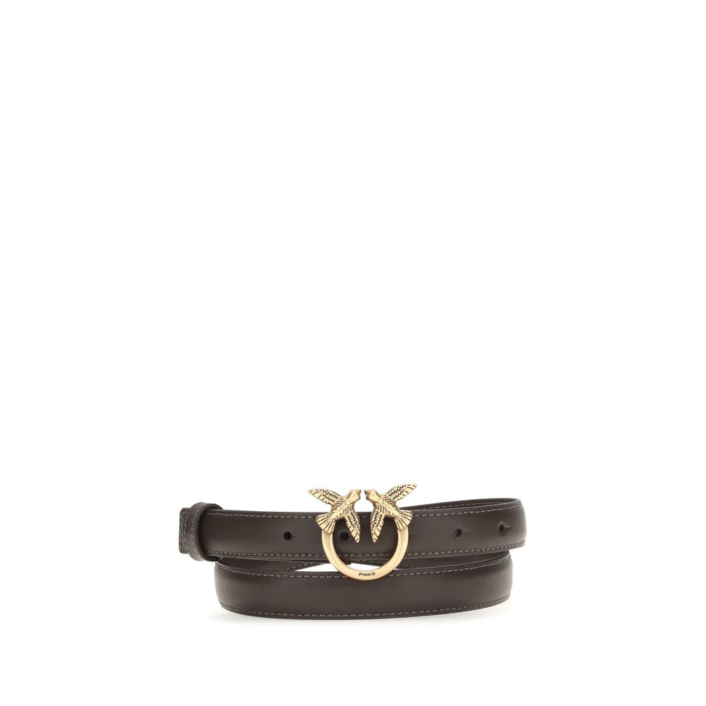 PINKO Bicolor Calf Leather Bos Taurus Regular Belt