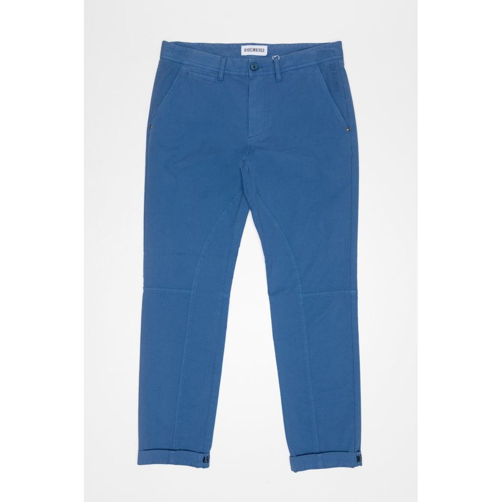 Bikkembergs Blue Cotton Joggers (Workout Pants)