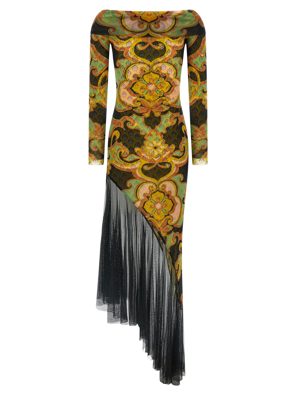 Etro Multicolor Viscose Midi Dress