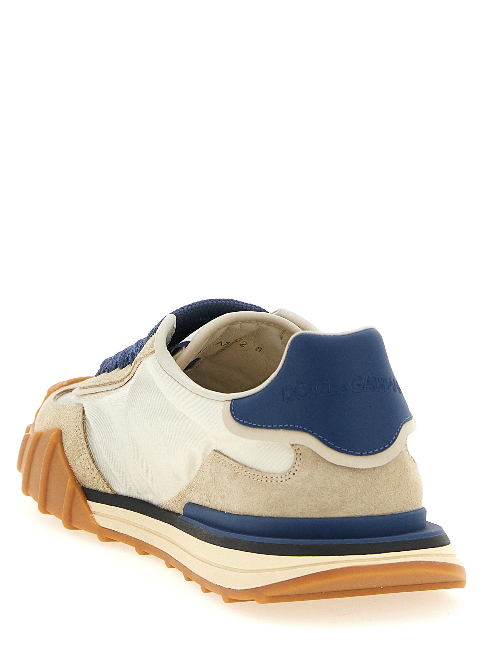 Dolce & Gabbana Blue Calfskin Athletic Sneakers