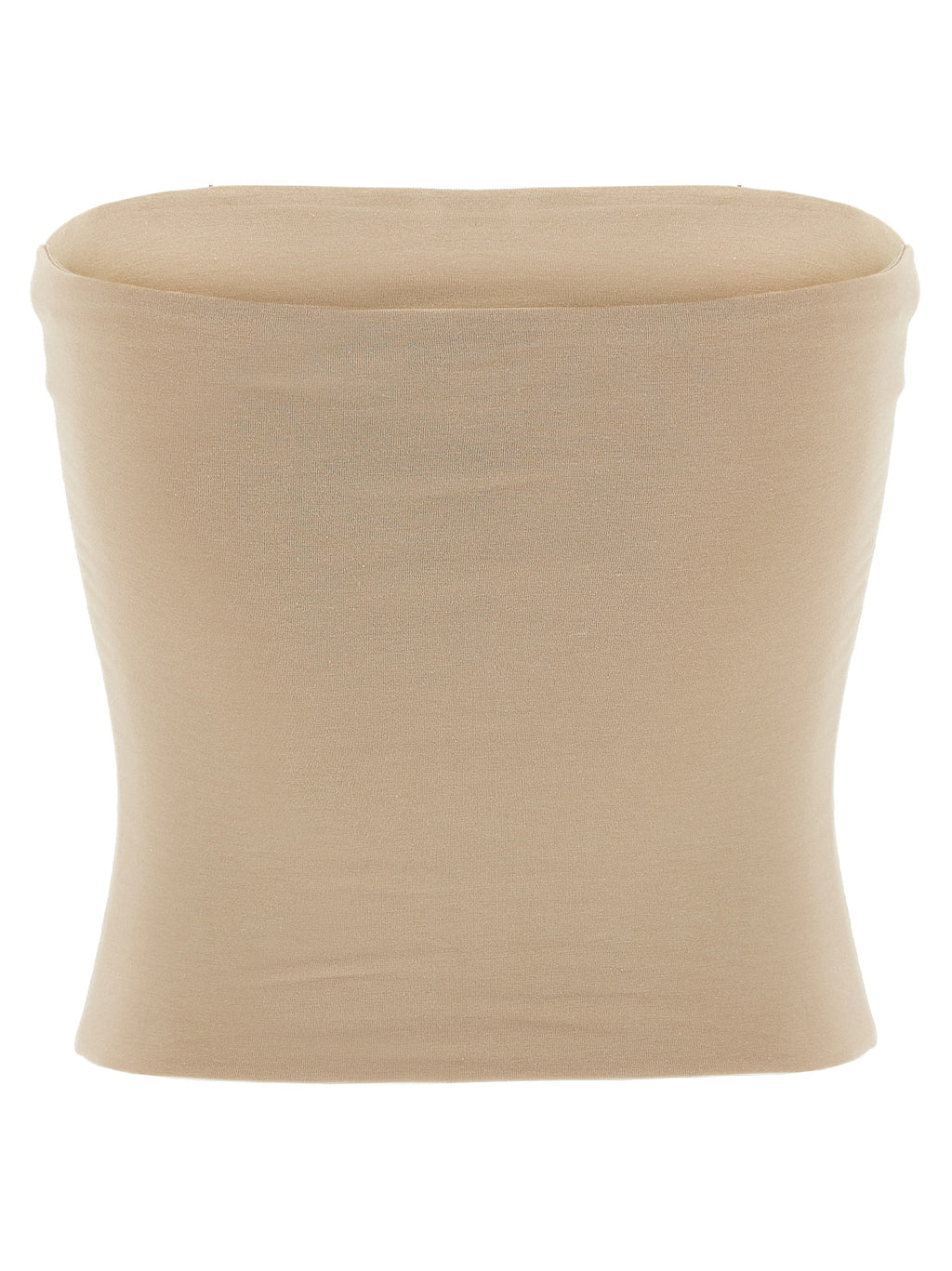 Brunello Cucinelli Beige Cotton Sleeveles T-Shirt