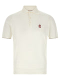 Brunello Cucinelli White Cotton Polo Shirt