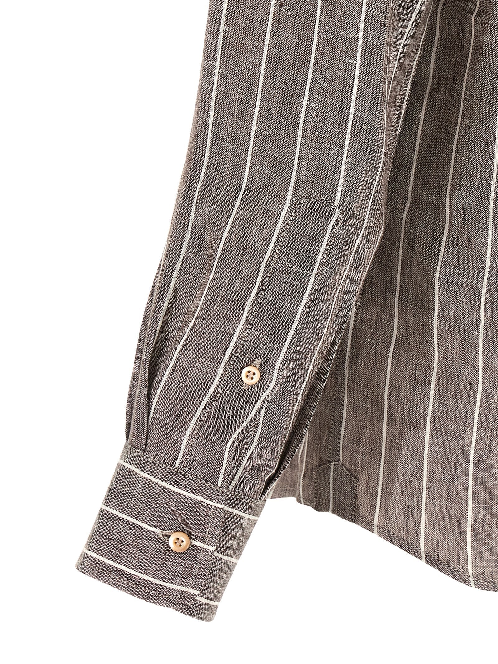 Brunello Cucinelli Brown Linen Blouse