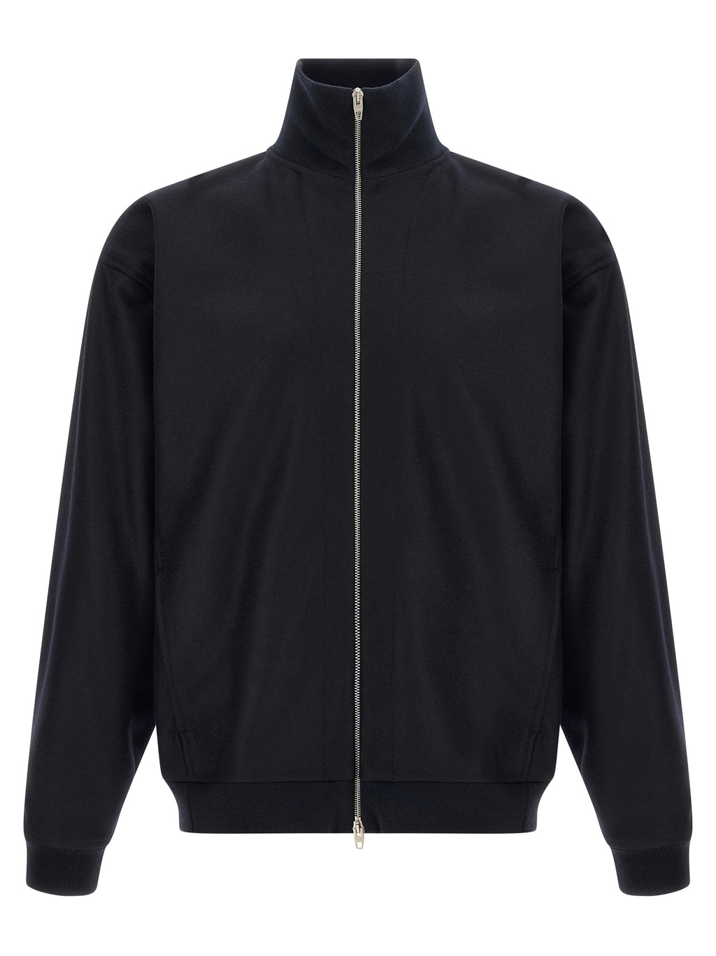 Jil Sander Blue Wool Full-Length Jacket