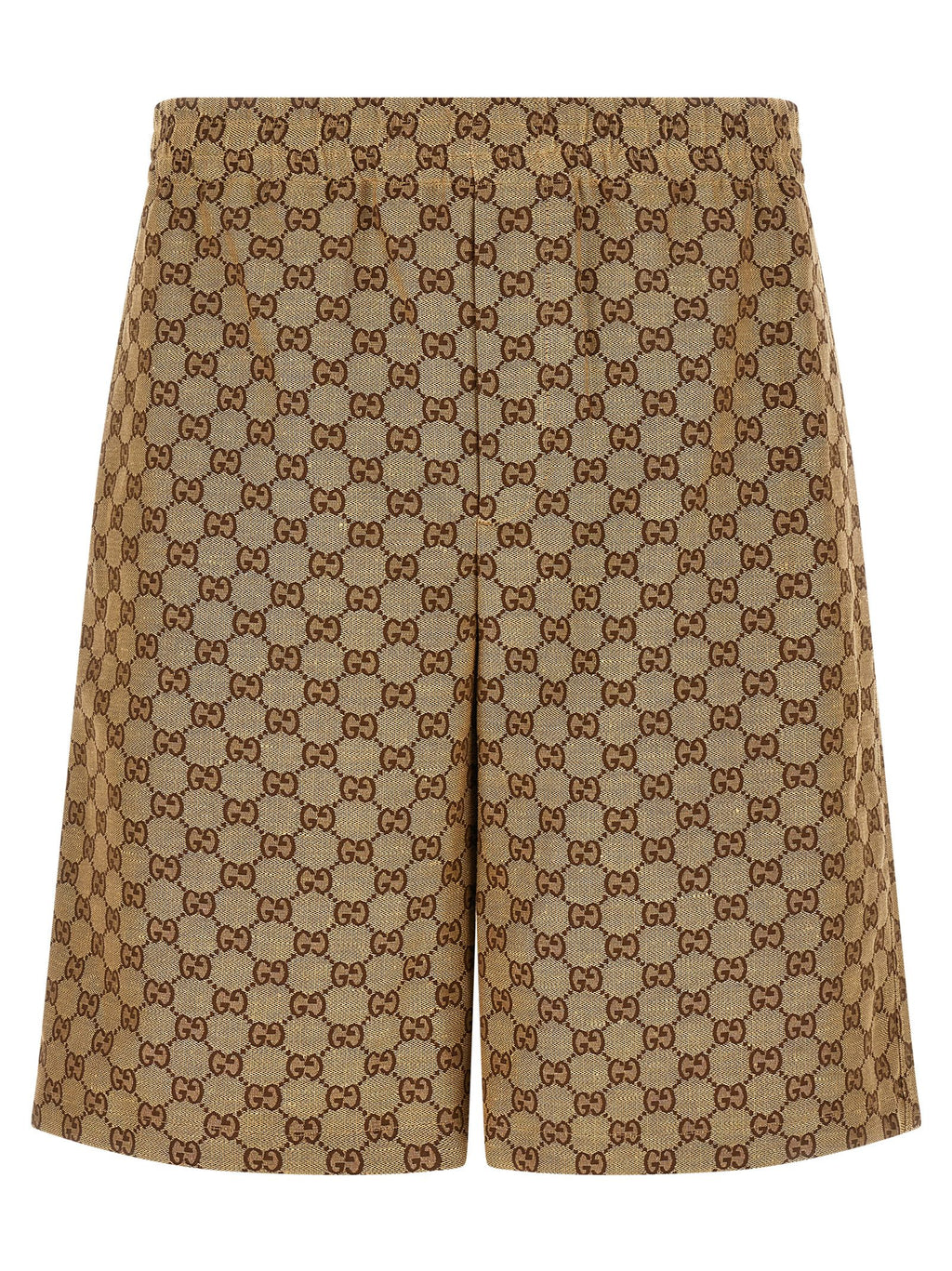 Gucci Beige Linen Bermuda Shorts