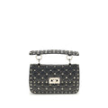 Valentino Garavani Black Calf Leather Bos Taurus Handbag