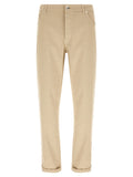 Brunello Cucinelli Beige Cotton Tapered Jeans