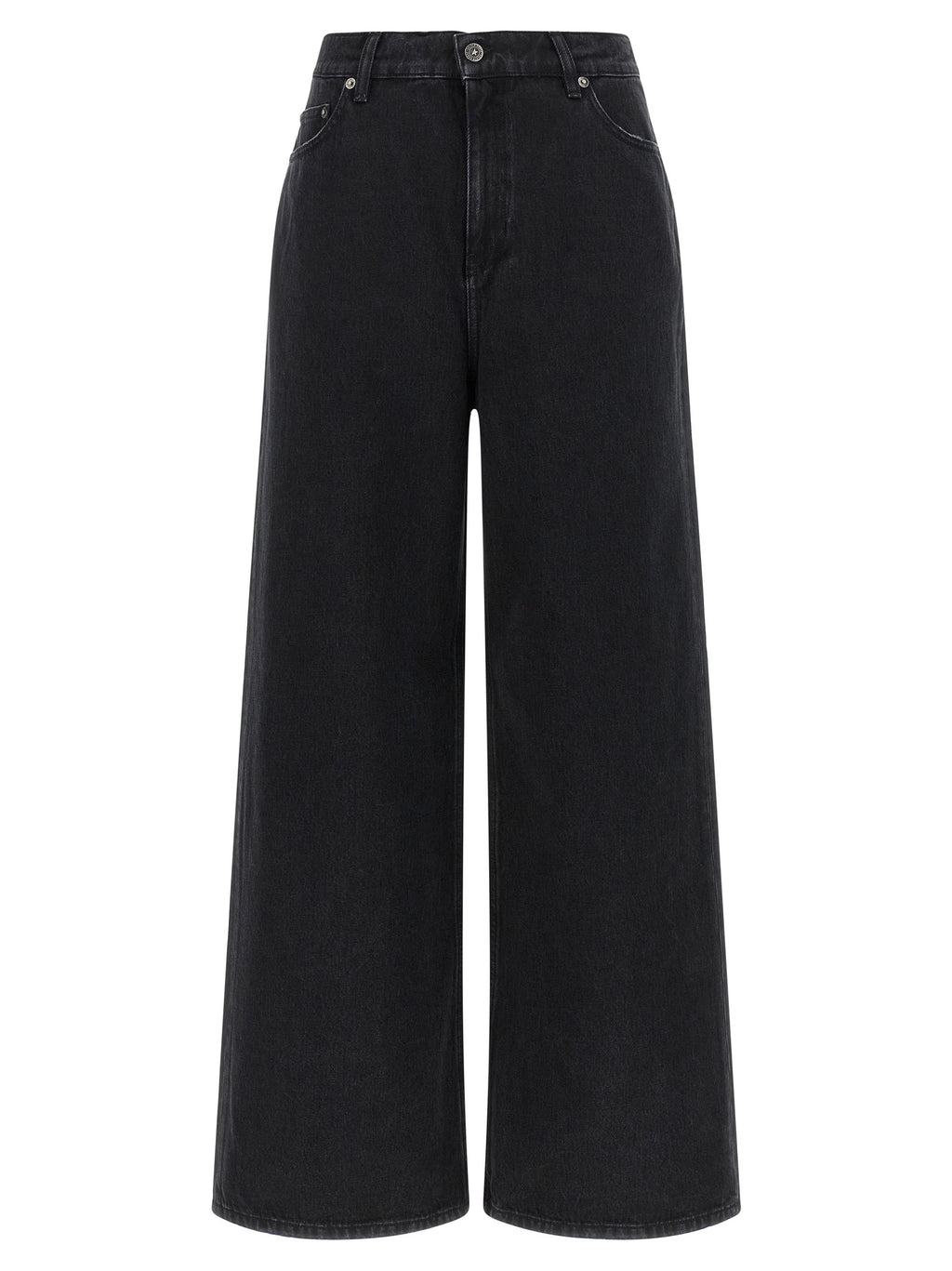 Golden Goose Black Cotton Flared Jeans