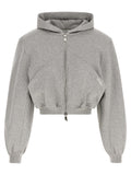 The Attico Gray Cotton Sweatshirt