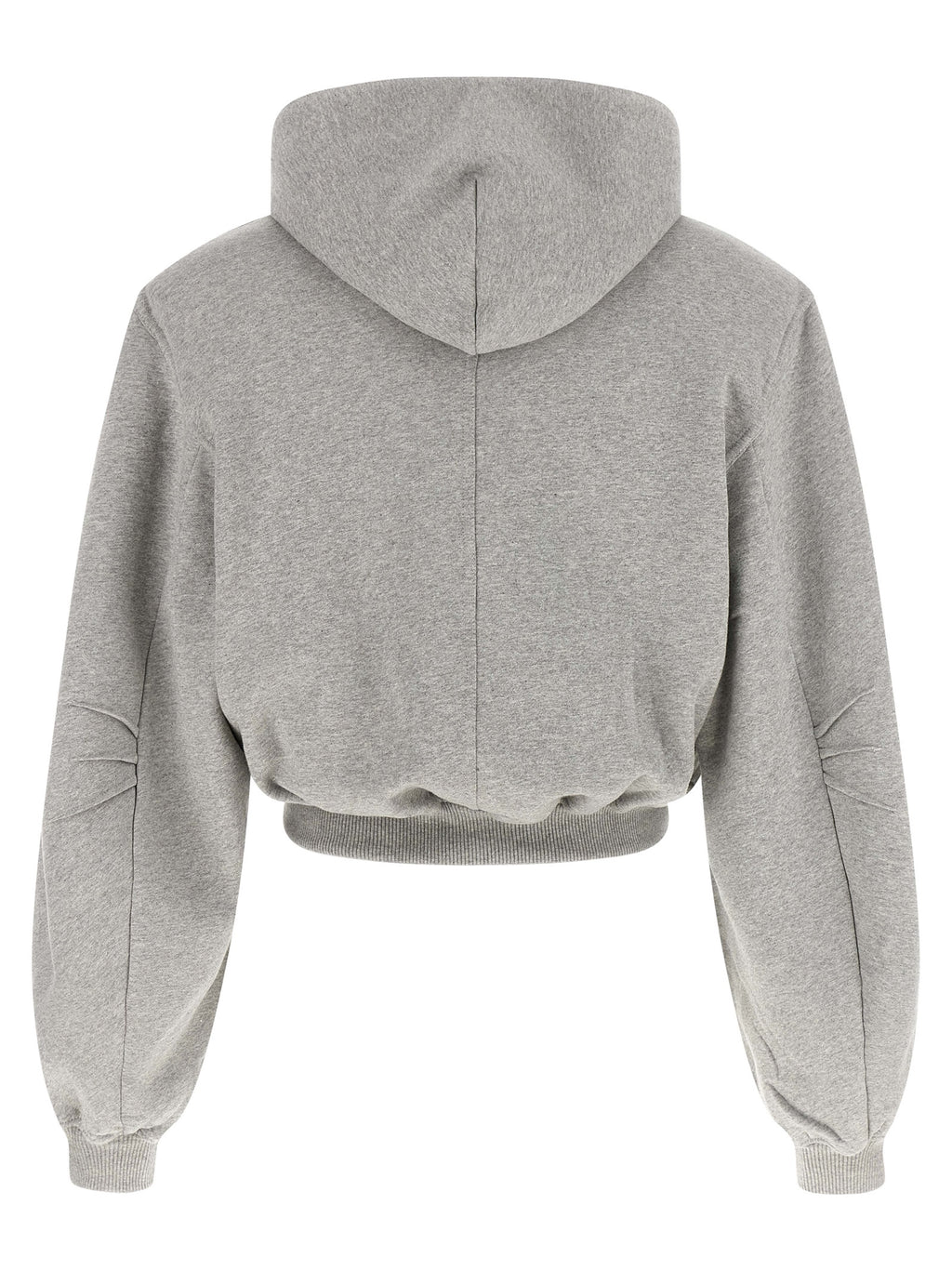 The Attico Gray Cotton Sweatshirt
