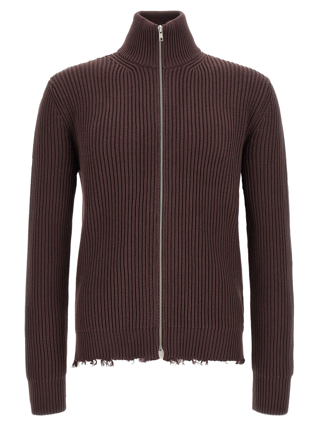 MM6 Maison Margiela Brown Cotton Cardigan