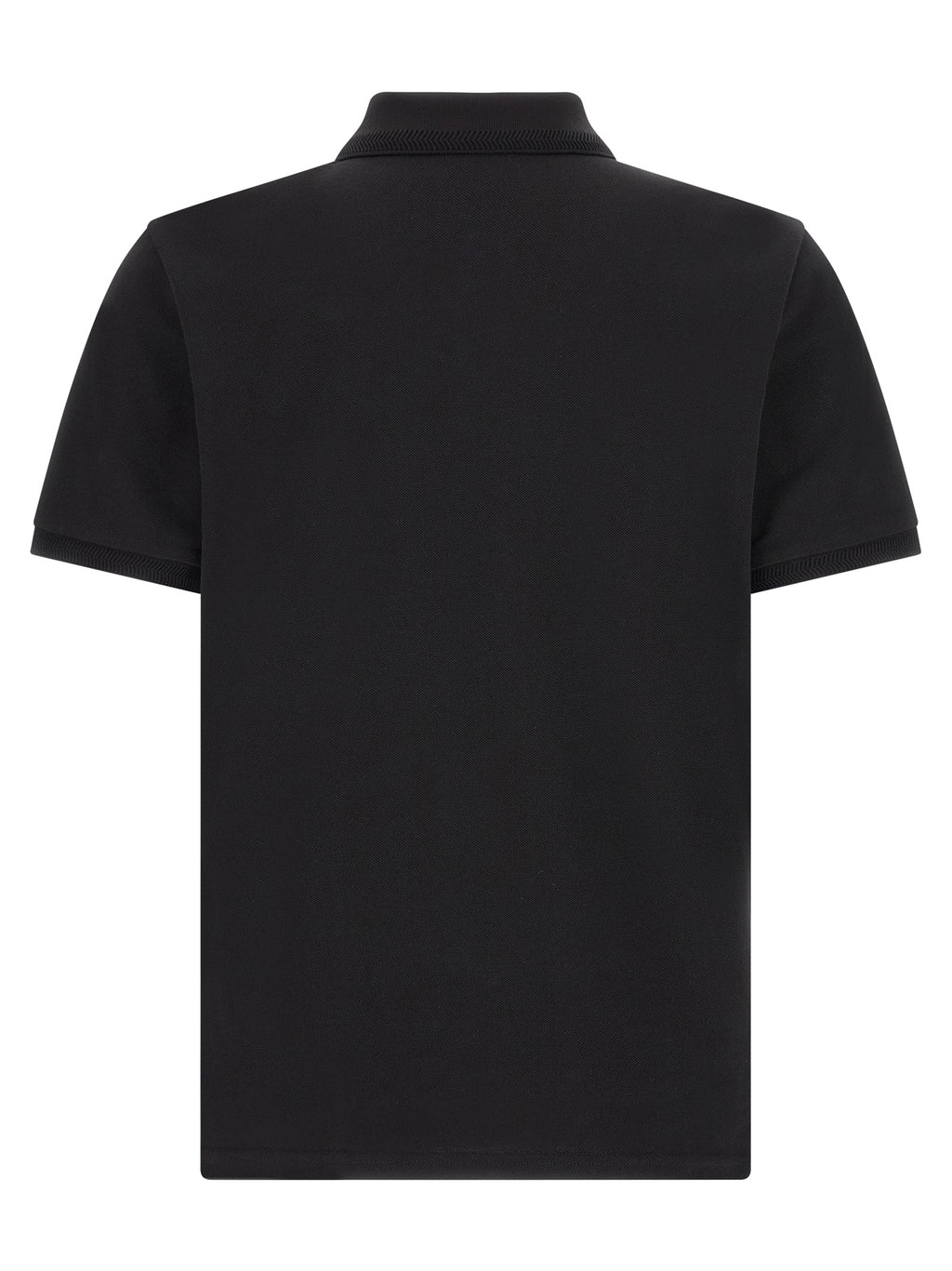 Moncler Black Cotton Polo Shirt