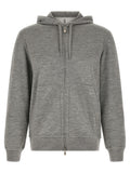 Brunello Cucinelli Gray Cashmere Sweatshirt
