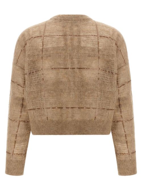 Brunello Cucinelli Beige Wool Cardigan