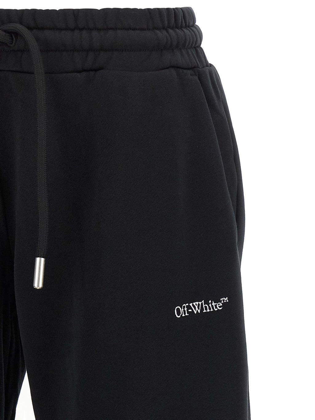Off-White Black Cotton Joggers (Workout Pants)