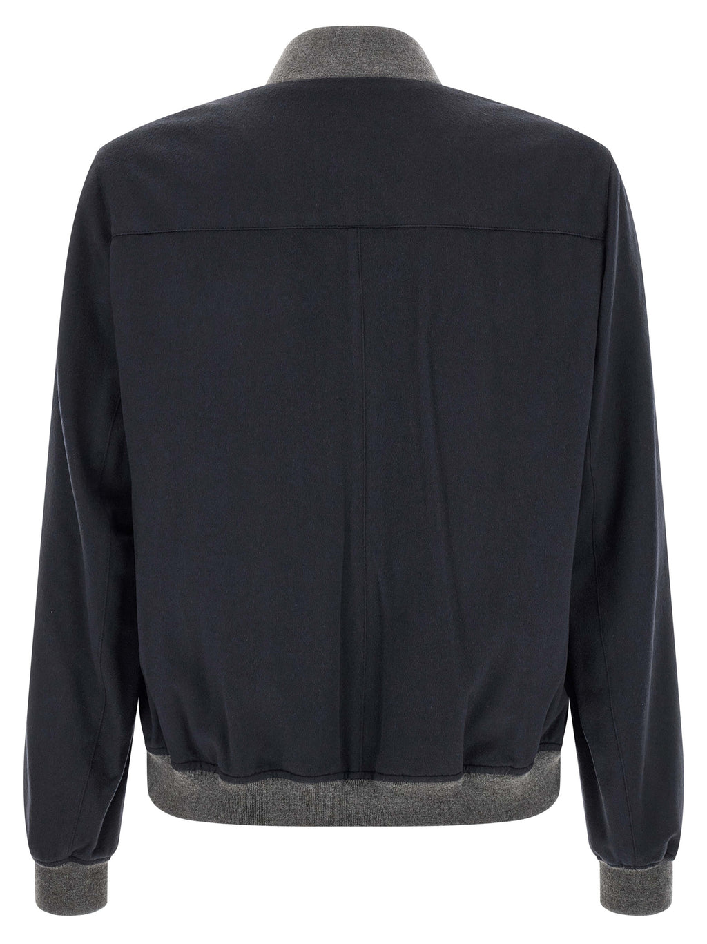 Brunello Cucinelli Blue Cashmere Bomber