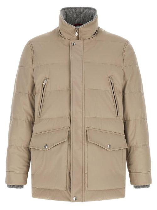 Brunello Cucinelli Beige Polyamide Parka